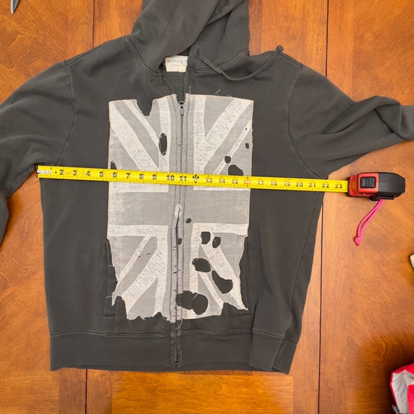 Denim & Supply Union Jack Hoodie, Men's LG, Gray color - Picture 12 of 12